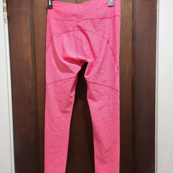 Outdoor Voices Flamingo Pink Crop Ankle Leggings Small S EUC Midrise - Picture 8 of 8